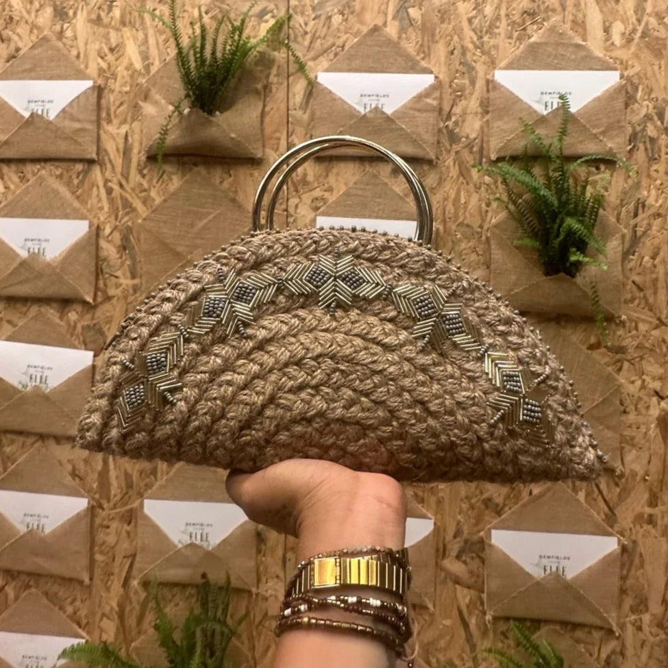 Boho Arc Half Moon Bag