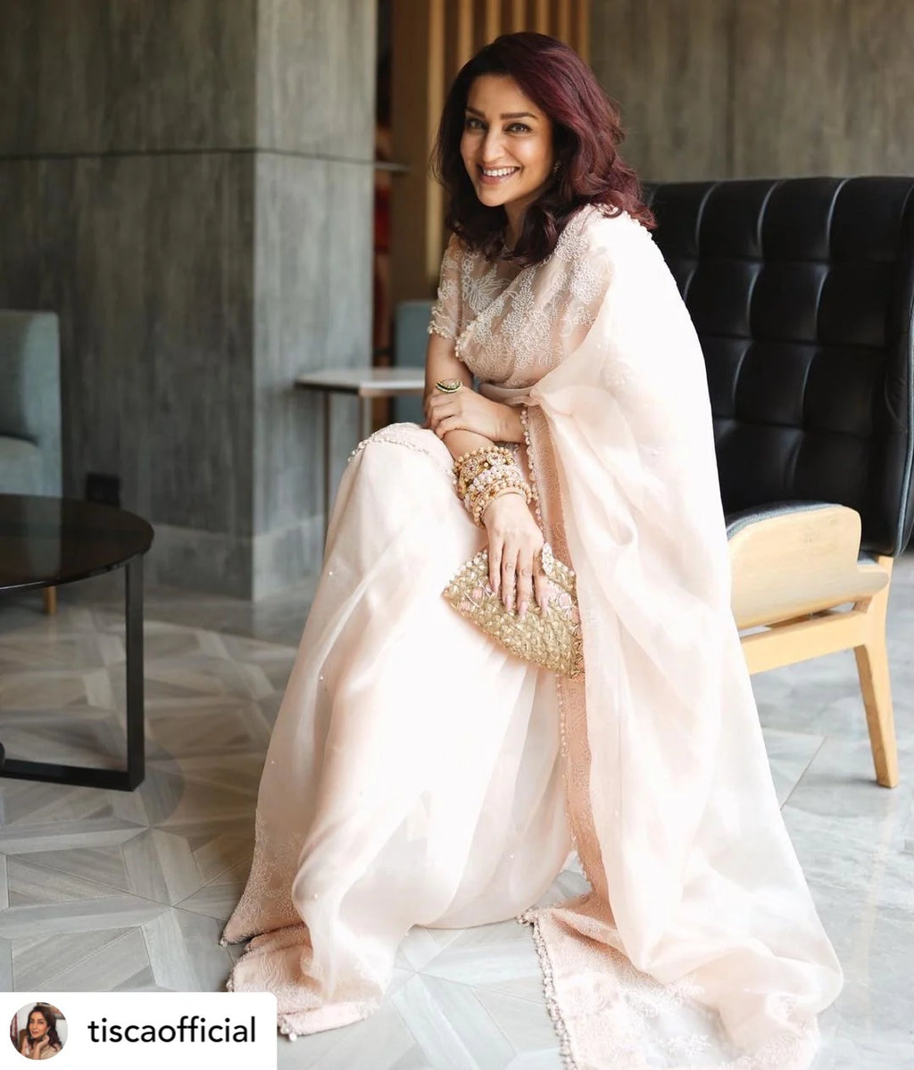 White Diamond Bead Half Moon