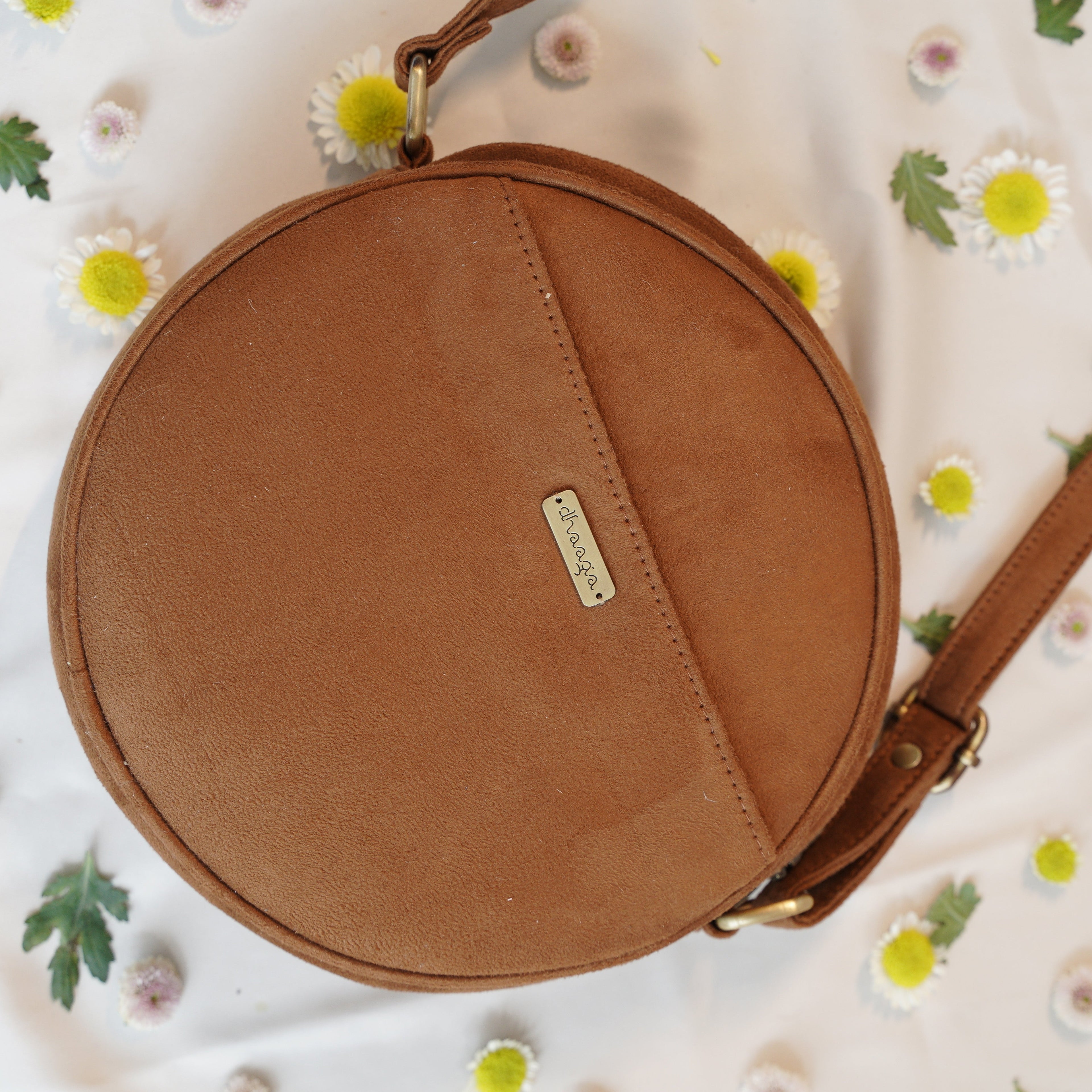 Floral Ember Circle Sling Bag