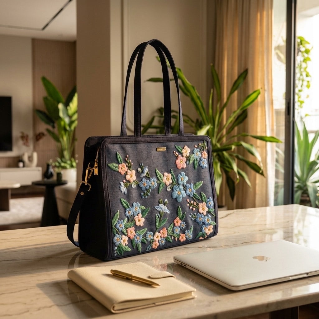Forget Me Not Work Tote