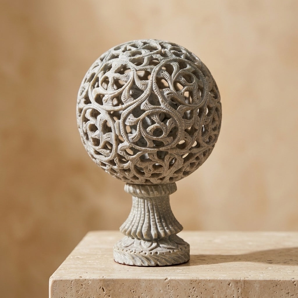 Ornate Marble Medallion
