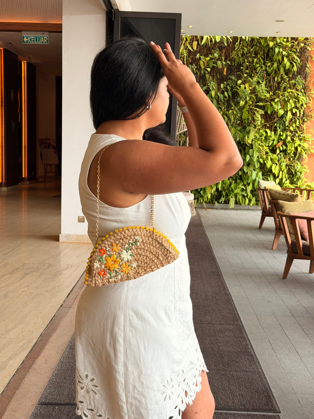 Yellow Bloom Clutch