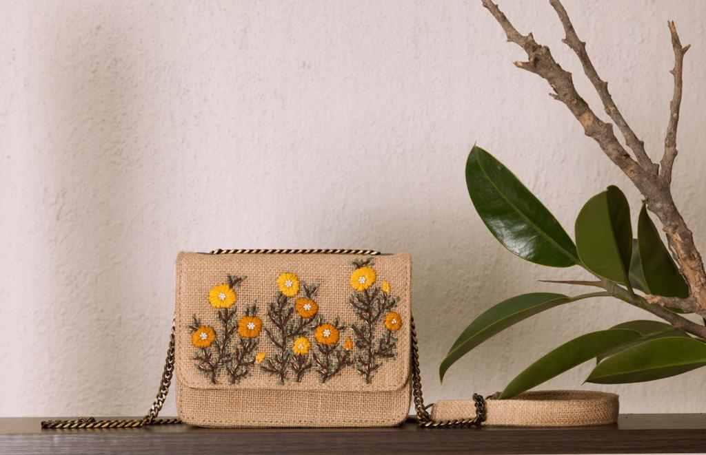Beige Buttercup Flap Bag