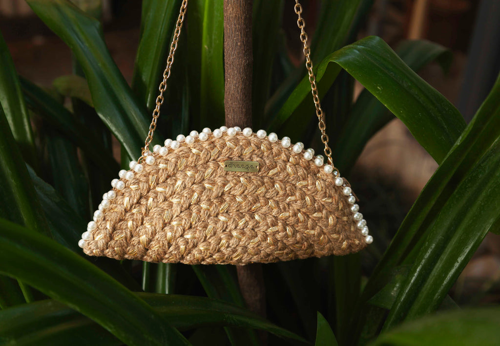 White Diamond Bead Half Moon