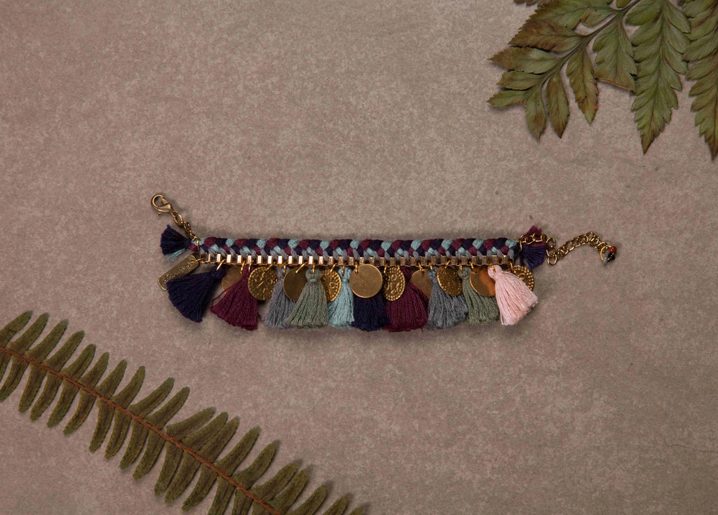 Vintage Vine Tassel Bracelet