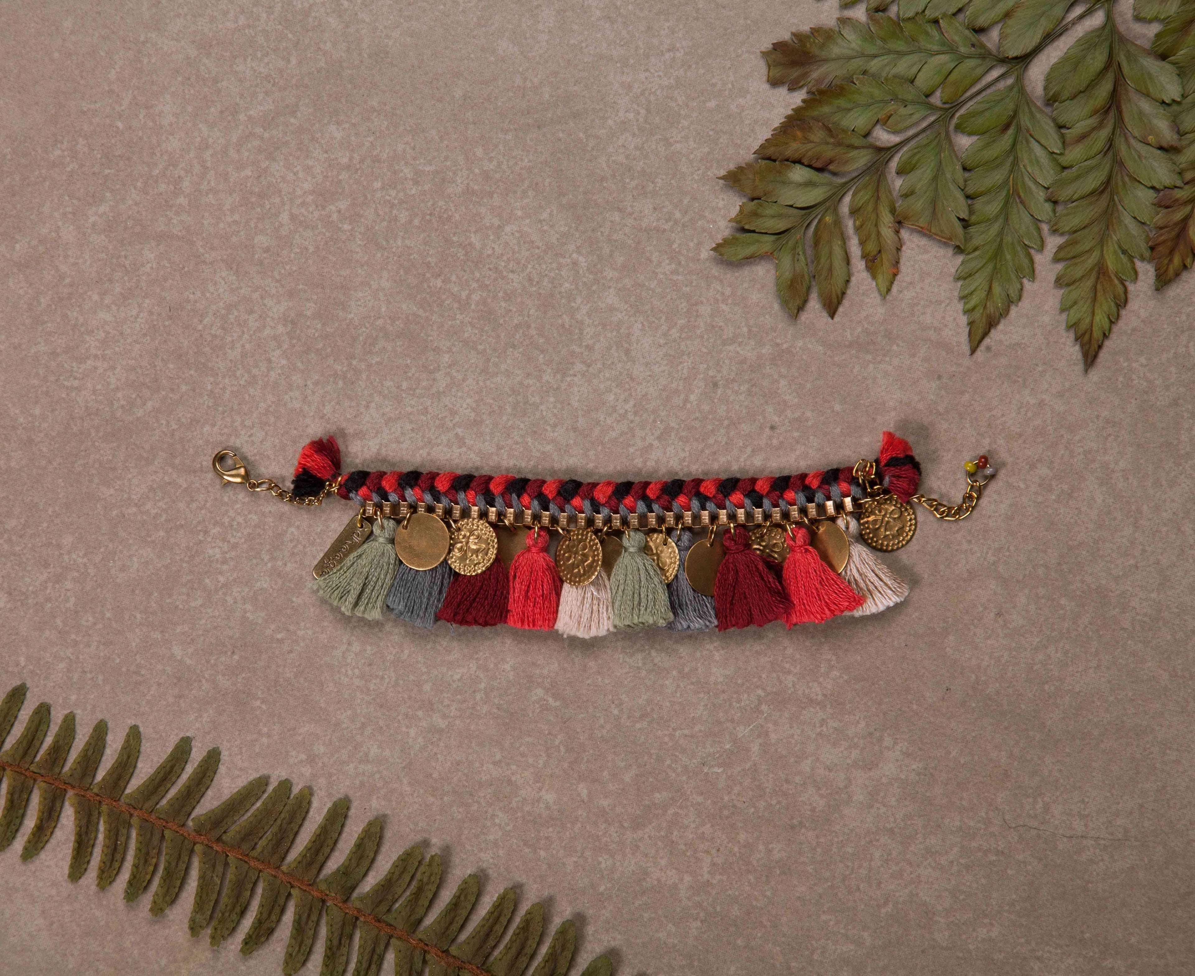 Red Buddha Tassel Bracelet