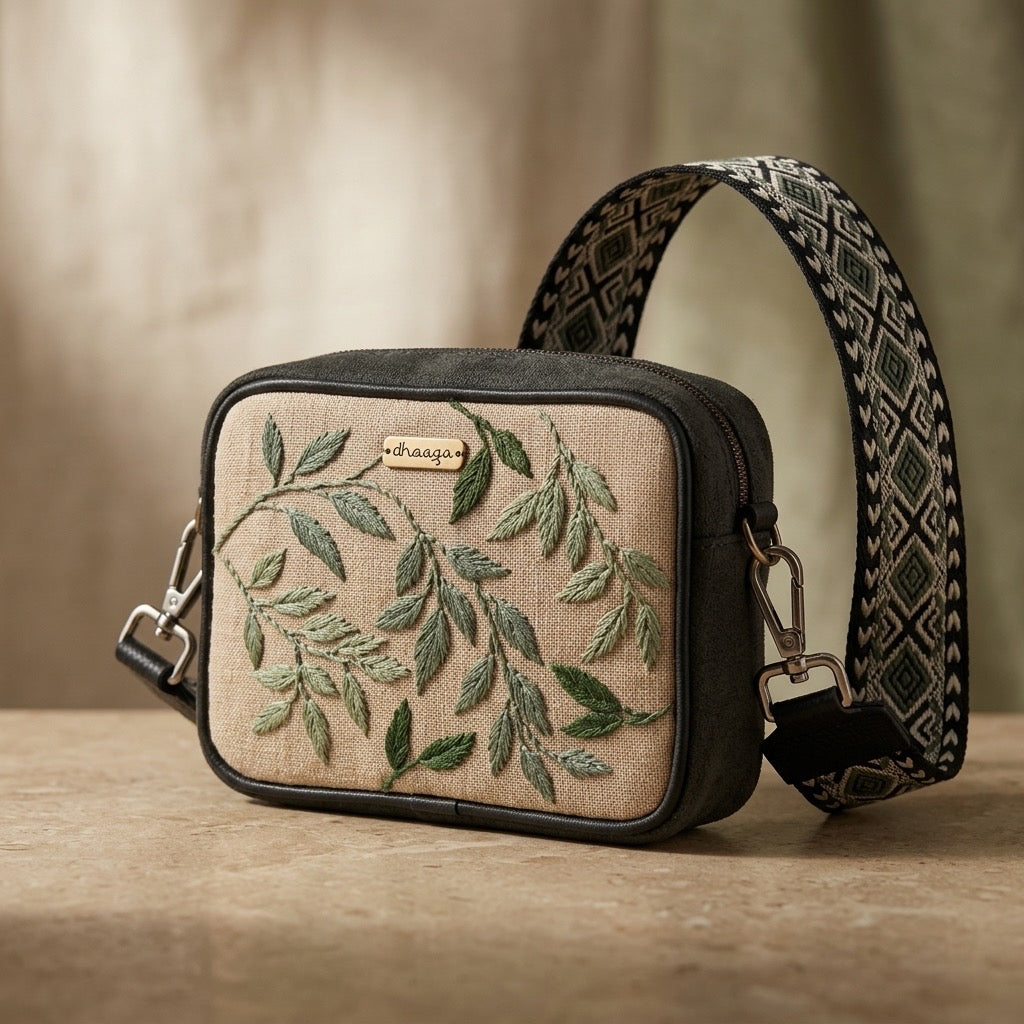 Leafy Green Rectangular Sling