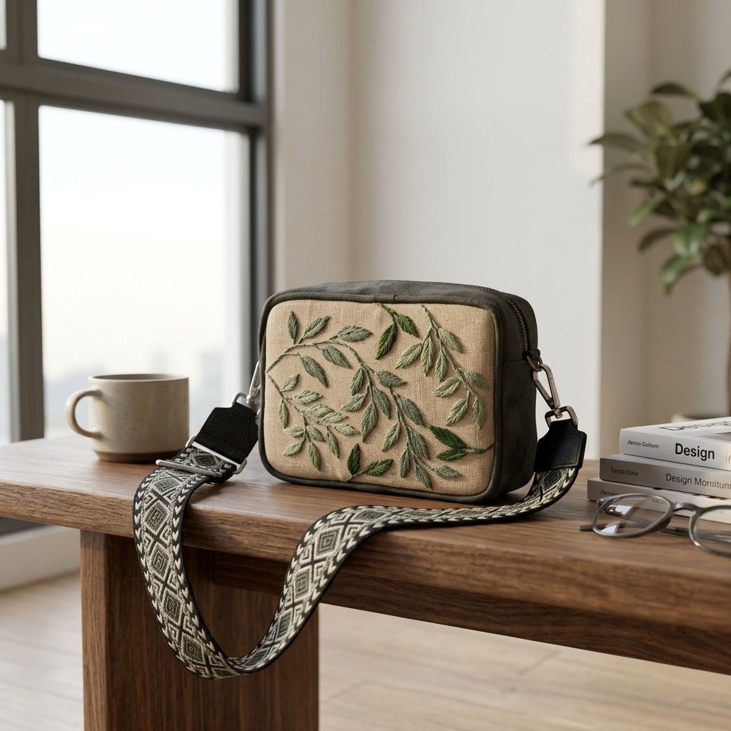 Leafy Green Rectangular Sling