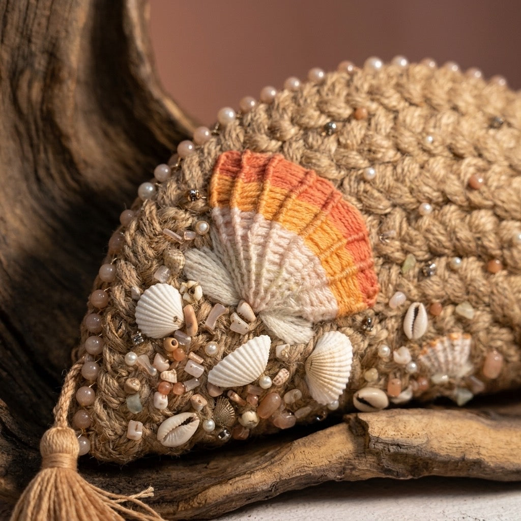 Coastal Shell Large Half Moon