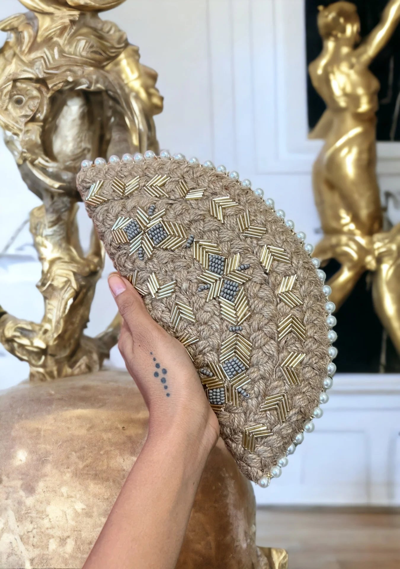 Luxe Half Moon Clutch