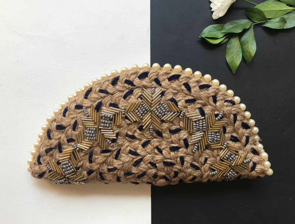 Cosmic Noir Half Moon Bag