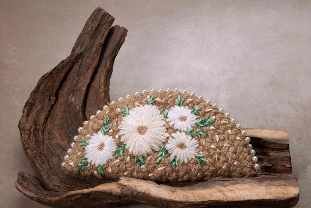 Serene White Half Moon