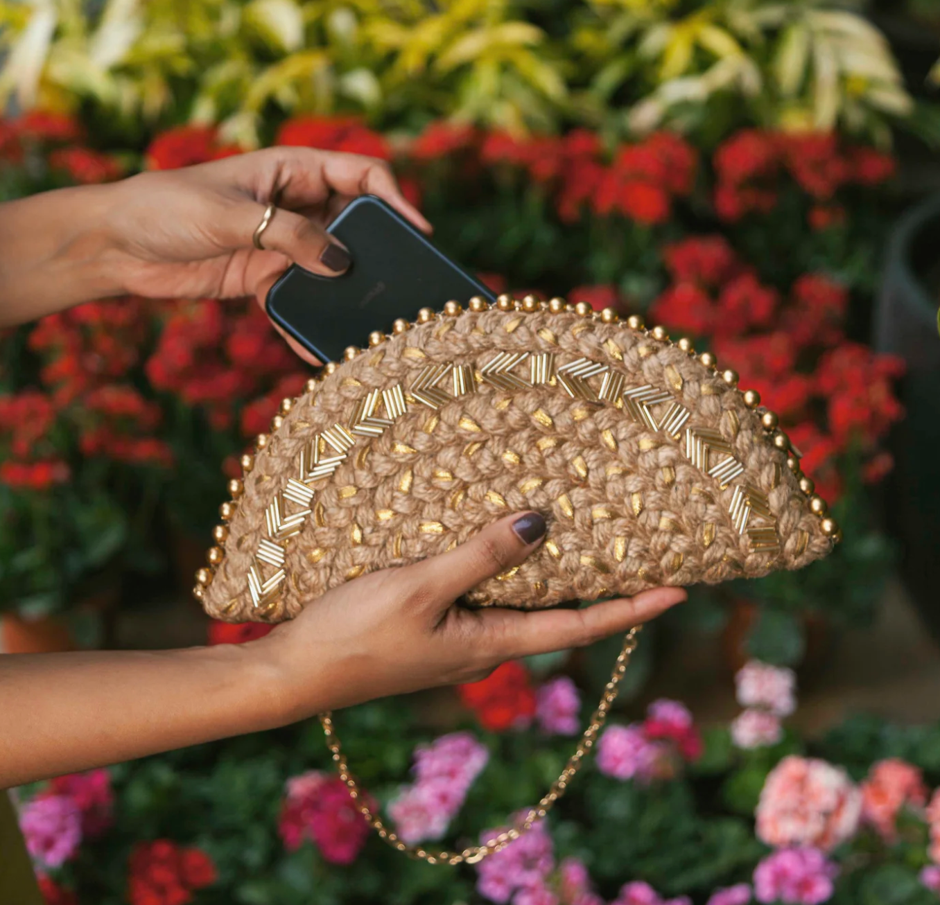 Golden Glow Half Moon