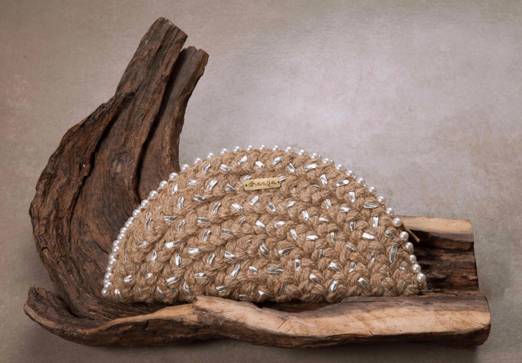 Duo Peach Silver Half Moon